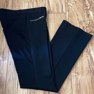 INC International Concepts Womens Black with Gold Accents Straight Leg Pants